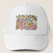 BUGS BUNNY™ Floral Embroidery Graphic Trucker Pet (Voorkant)