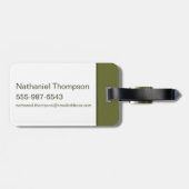 BUGS BUNNY™ Floral Embroidery Pattern Bagagelabel (Achterkant horizontaal)