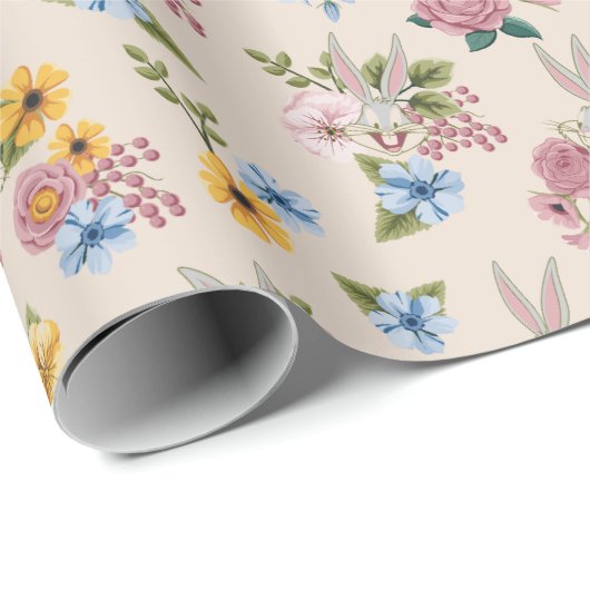 BUGS BUNNY™ Floral Embroidery Pattern Cadeaupapier (Rol Hoek)