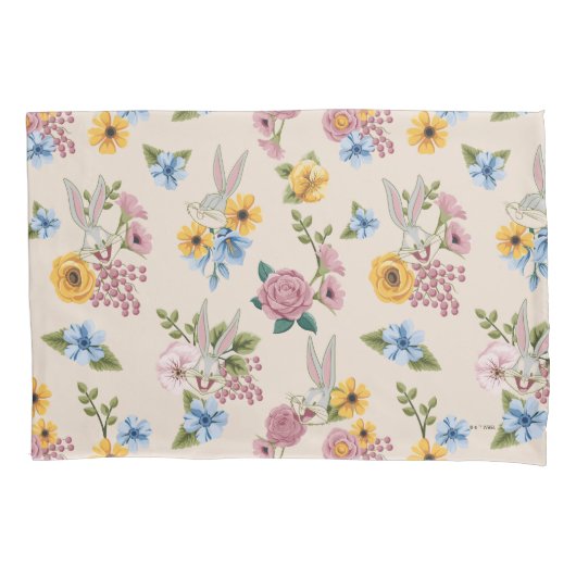 BUGS BUNNY™ Floral Embroidery Pattern Kussensloop (Voorkant)