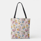 BUGS BUNNY™ Floral Embroidery Pattern Tote Bag (Achterkant)