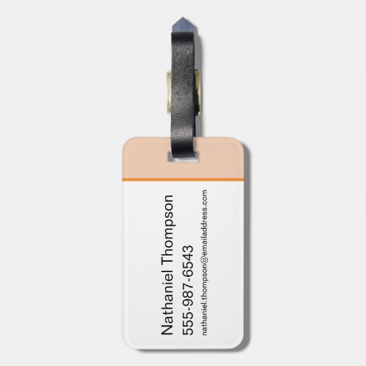 BUGS BUNNY™ gaat terug naar Natuur Bagagelabel (Achterkant verticaal)