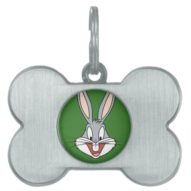 BUGS BUNNY™-glimlach Huisdieren Naamplaatje (voorkant)