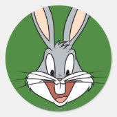 BUGS BUNNY™-glimlach Ronde Sticker (Voorkant)