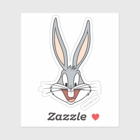 BUGS BUNNY™-glimlach Sticker (Vel)