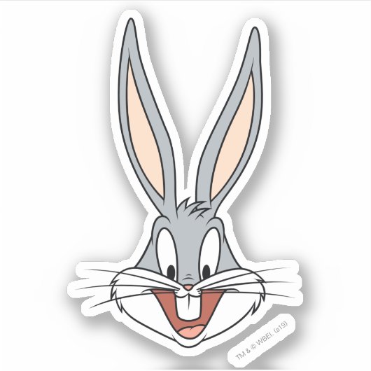 BUGS BUNNY™-glimlach Sticker (Voorkant)