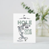 BUGS BUNNY™ Golfing - Hole in One Club Briefkaart (Staand voorkant)