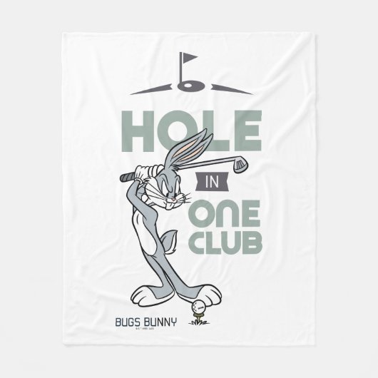 BUGS BUNNY™ Golfing - Hole in One Club Fleece Deken (Voorkant)