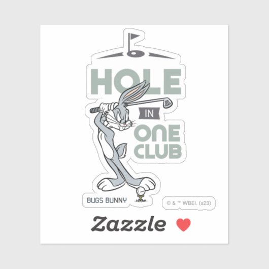 BUGS BUNNY™ Golfing - Hole in One Club Sticker (Vel)
