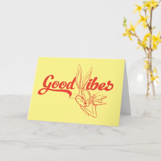 BUGS BUNNY™ | Good Vibes Kaart (Gele Bloem)