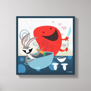 BUGS BUNNY™ & Gossamer Whimsical Meal Prep Canvas Afdruk