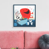 BUGS BUNNY™ & Gossamer Whimsical Meal Prep Canvas Afdruk (Insitu (Woonkamer))