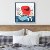 BUGS BUNNY™ & Gossamer Whimsical Meal Prep Canvas Afdruk (Insitu (Slaapkamer))