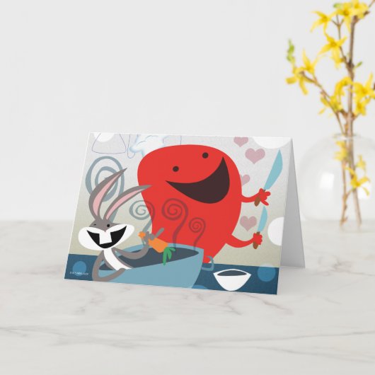 BUGS BUNNY™ & Gossamer Whimsical Meal Prep Kaart (Gele Bloem)