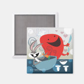 BUGS BUNNY™ & Gossamer Whimsical Meal Prep Magneet (Voorkant / Achterkant)