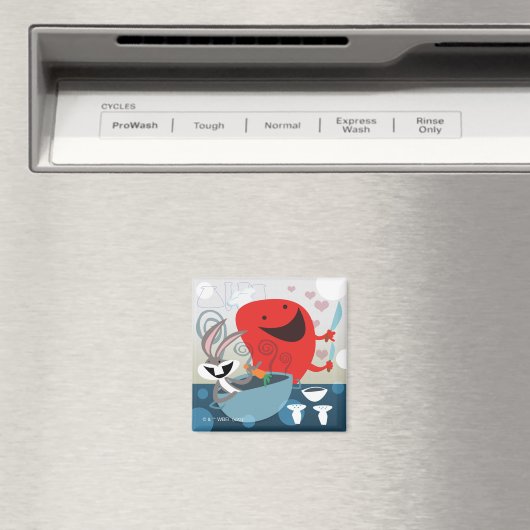 BUGS BUNNY™ & Gossamer Whimsical Meal Prep Magneet (Insitu (Vaatwasser))