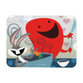 BUGS BUNNY™ & Gossamer Whimsical Meal Prep Magneet (Horizontaal)