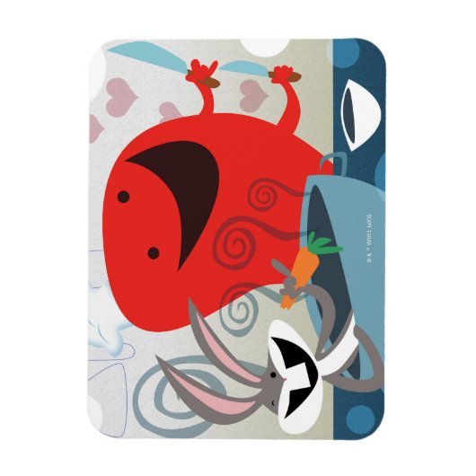 BUGS BUNNY™ & Gossamer Whimsical Meal Prep Magneet (Verticaal)