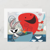 BUGS BUNNY™ & Gossamer Whimsical Meal Prep Notitiekaartje (Voorkant / Achterkant)