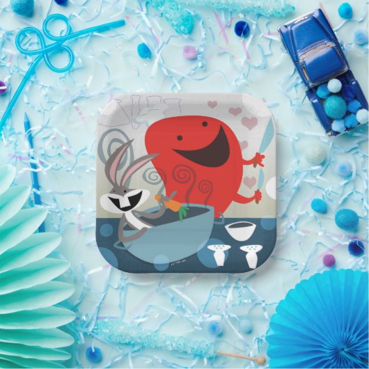 BUGS BUNNY™ & Gossamer Whimsical Meal Prep Papieren Bordje (Feest)