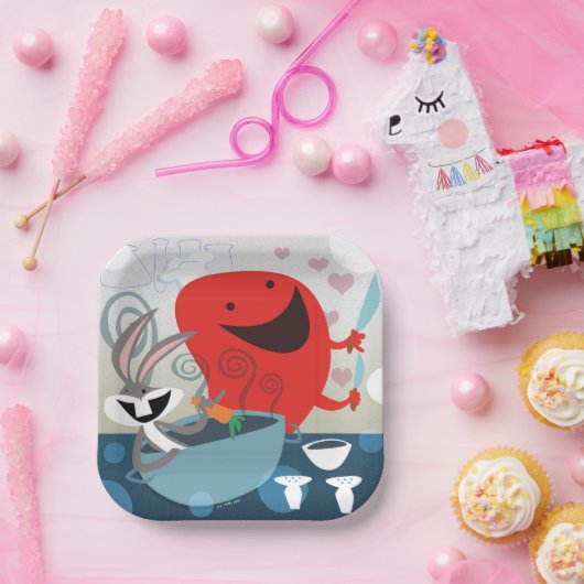BUGS BUNNY™ & Gossamer Whimsical Meal Prep Papieren Bordje (Feest)