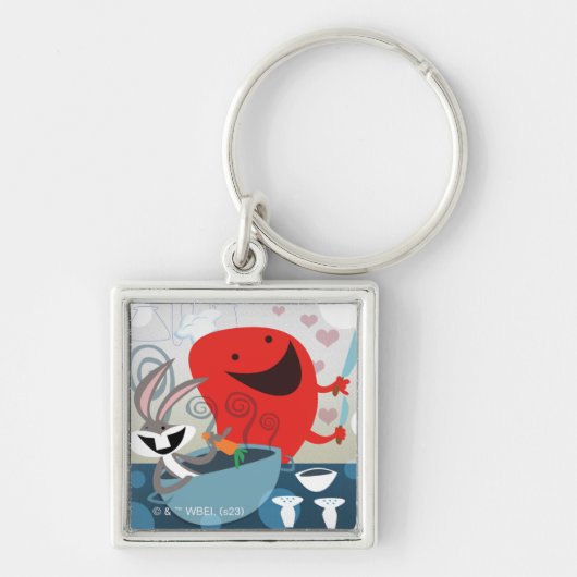 BUGS BUNNY™ & Gossamer Whimsical Meal Prep Sleutelhanger (Voorkant)