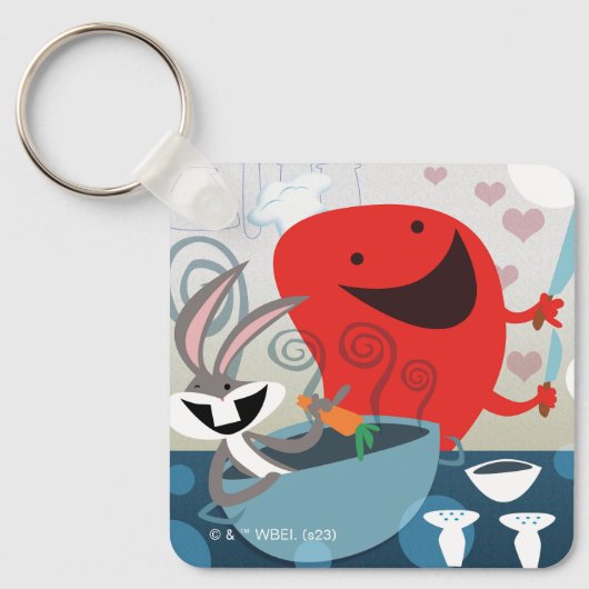 BUGS BUNNY™ & Gossamer Whimsical Meal Prep Sleutelhanger (Voorkant)