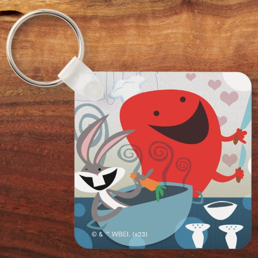 BUGS BUNNY™ & Gossamer Whimsical Meal Prep Sleutelhanger (Voorkant)
