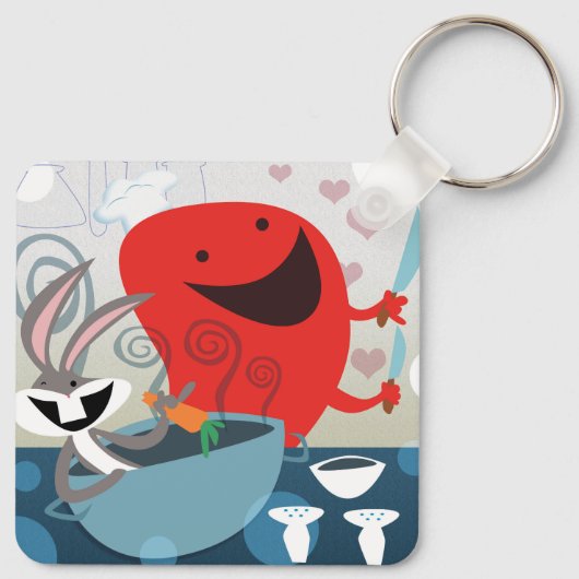 BUGS BUNNY™ & Gossamer Whimsical Meal Prep Sleutelhanger (Achterkant)