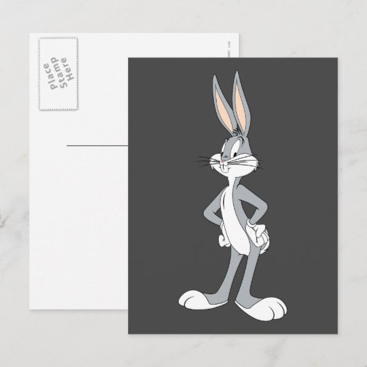 BUGS BUNNY™ | Handen op heupen Briefkaart (Voorkant / Achterkant)