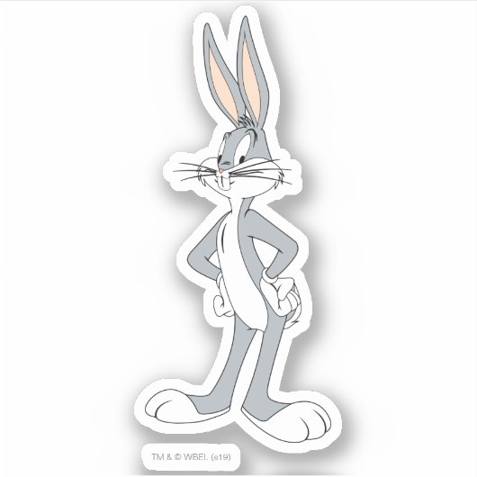 BUGS BUNNY™ | Handen op heupen Sticker (Voorkant)