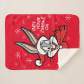 BUGS BUNNY™ Holiday Cheer Sherpa Deken (Voorkant (horizontaal))