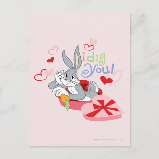 BUGS BUNNY™ I Dig You! Feestdagenkaart (Voorkant)