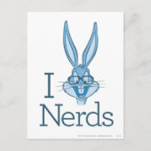 BUGS BUNNY™ - I Love Nerds Briefkaart (Voorkant)