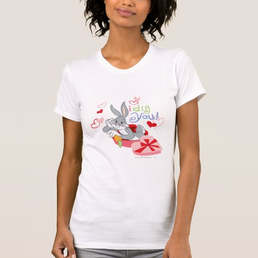 BUGS BUNNY™, ik dig je! T-shirt (Voorkant)