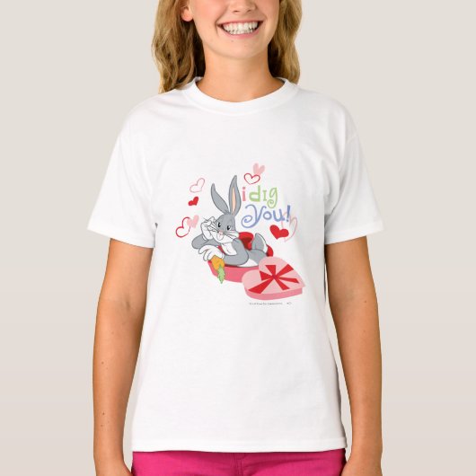 BUGS BUNNY™, ik dig je! T-shirt (Voorkant)