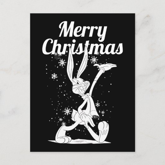 BUGS BUNNY™ in de S.N.E.E.UW. Feestdagenkaart (Voorkant)