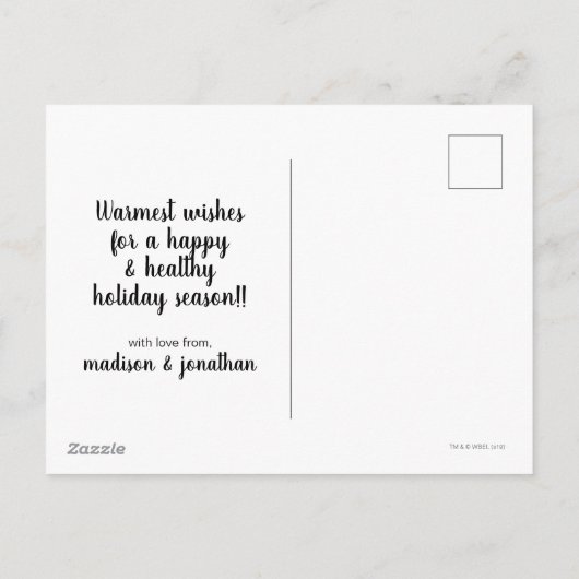 BUGS BUNNY™ in de S.N.O.W. Feestdagenkaart (Achterkant)