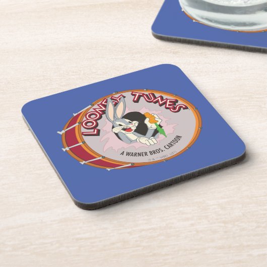 BUGS BUNNY™ Inside LOONEY TUNES™ Drum Bier Onderzetter (Linkerzijde)