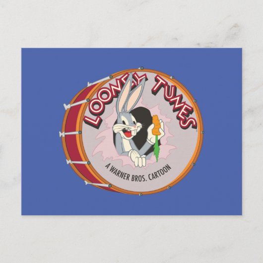BUGS BUNNY™ Inside LOONEY TUNES™ Drum Briefkaart (Voorkant)