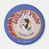 BUGS BUNNY™ Inside LOONEY TUNES™ Drum Magneet (Voorkant)