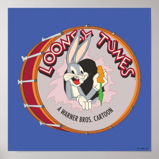 BUGS BUNNY™ Inside LOONEY TUNES™ Drum Poster (Voorkant)
