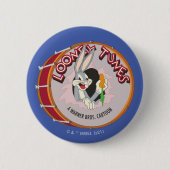 BUGS BUNNY™ Inside LOONEY TUNES™ Drum Ronde Button 5,7 Cm (Voorkant)