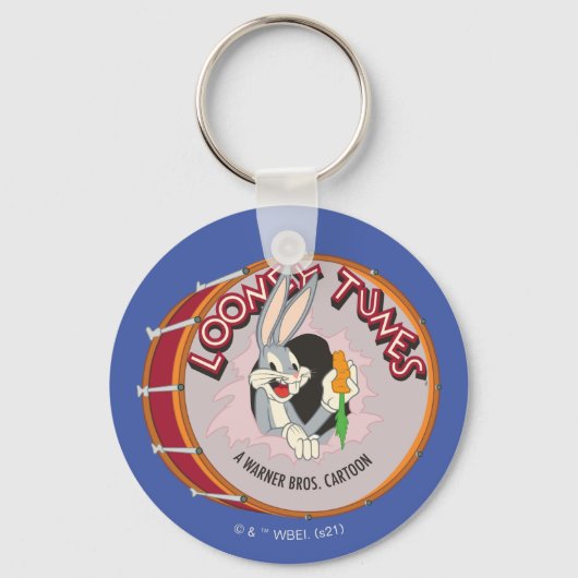 BUGS BUNNY™ Inside LOONEY TUNES™ Drum Sleutelhanger (Voorkant)
