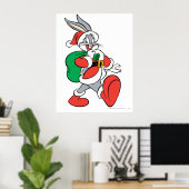 BUGS BUNNY™ Kerstman Poster (Thuiskantoor)