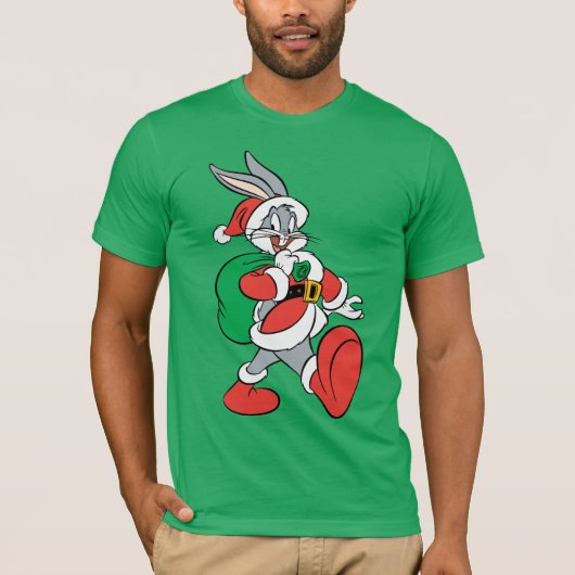 BUGS BUNNY™ Kerstman T-shirt (Voorkant)