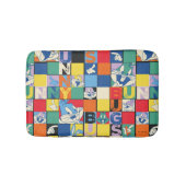 BUGS BUNNY™ Kleurrijke Naam en Gezichtschecker Badmat (Voorkant)