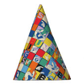 BUGS BUNNY™ Kleurrijke Naam en Gezichtschecker Feesthoedjes (Rechts)