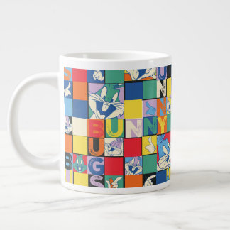 BUGS BUNNY™ Kleurrijke Naam en Gezichtschecker Grote Koffiekop