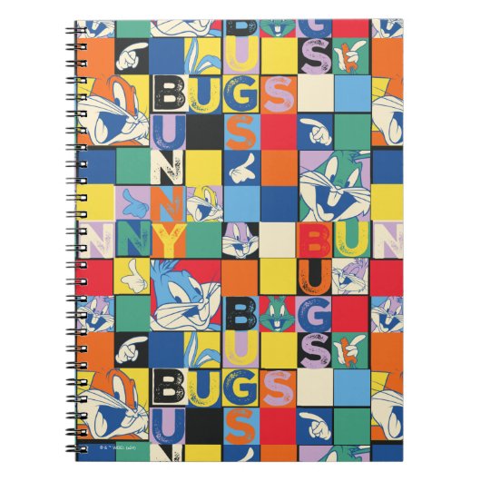 BUGS BUNNY™ Kleurrijke Naam en Gezichtschecker Notitieboek (Voorkant)